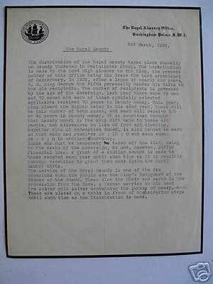 1936 Royal Mint letter